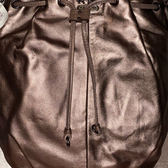 NWT! Coach Madison Marielle Leather Drawstring Carryall Bag AR/BRONZE 17016 - Picture 2 of 10